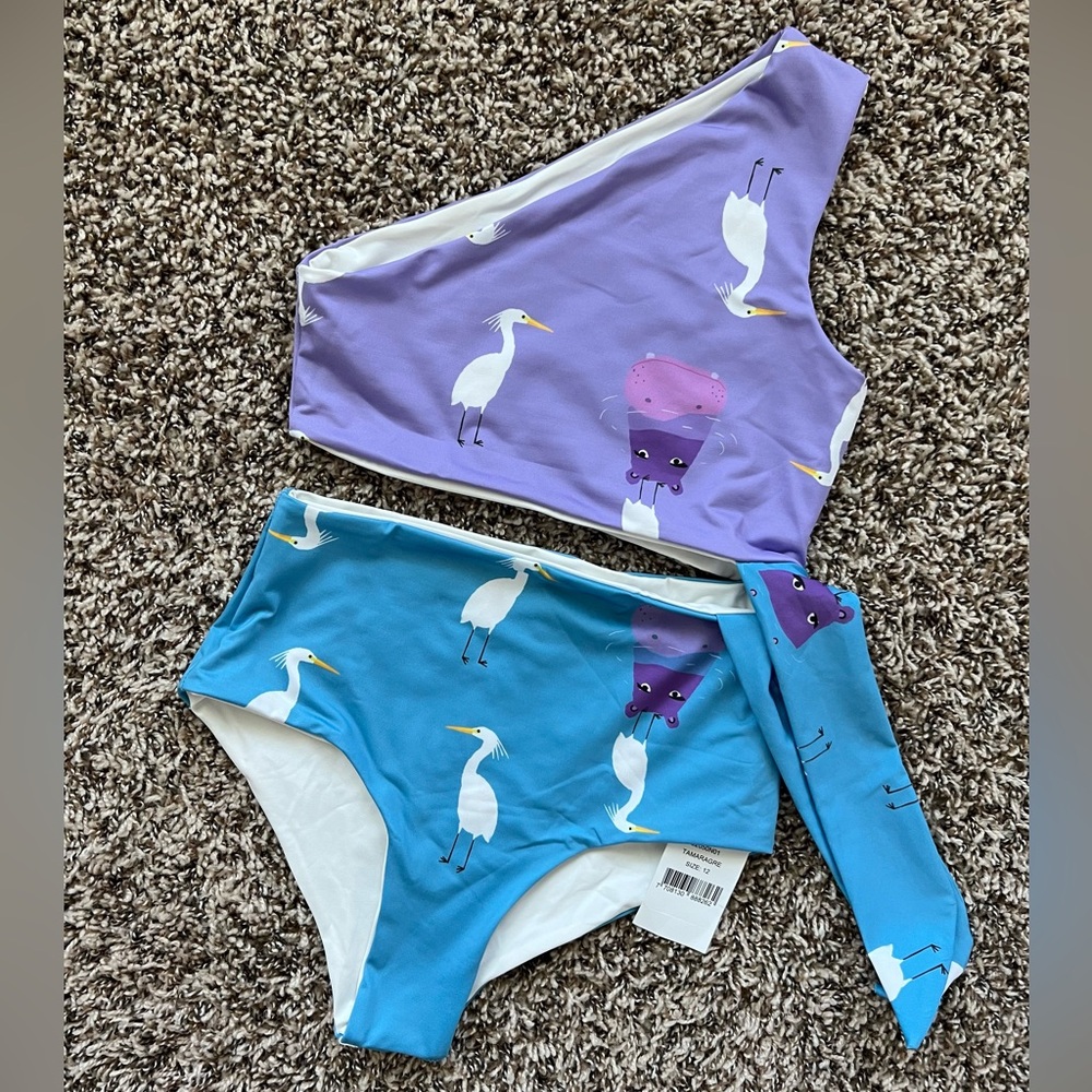 Kids One-Shoulder one piece set